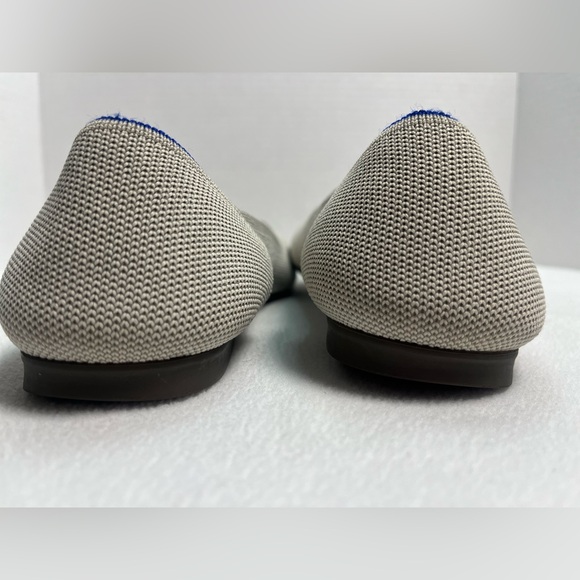 ROTHY'S The Flat Round Toe Birdseye Grey Knit Comfort Ballet Flats-Size 10 - Picture 11 of 12